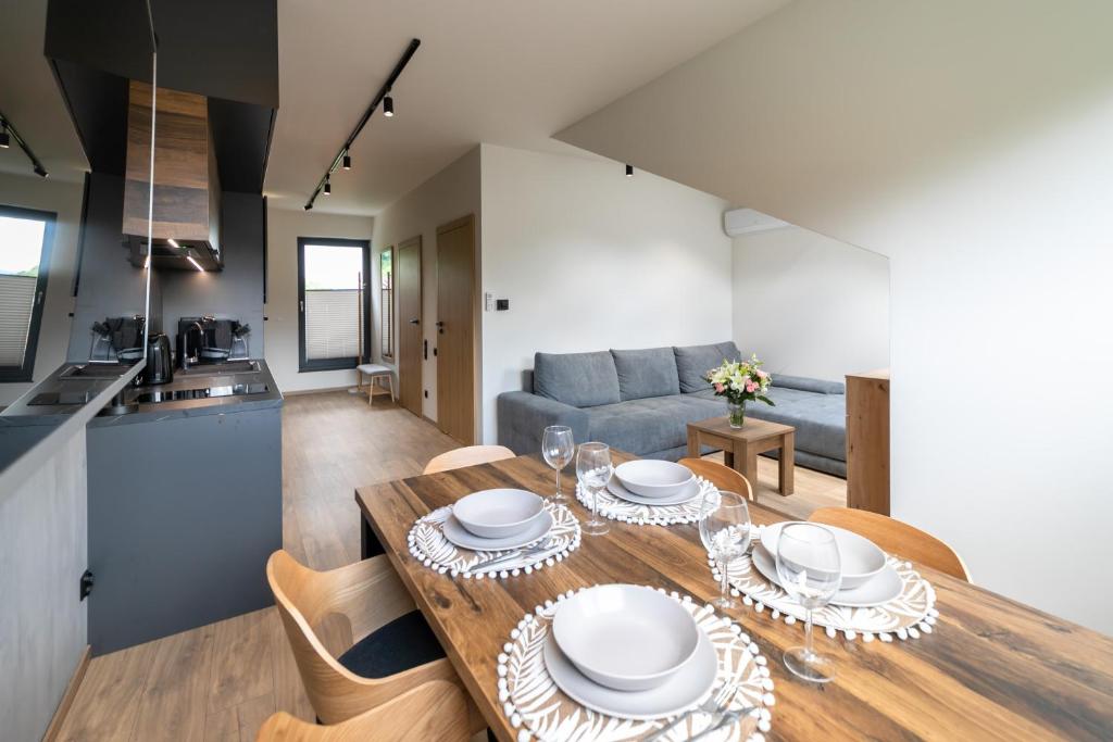 TV a/nebo společenská místnost v ubytování Apartamenty Kalinowa z sauną i bawialnią - Dream Apart
