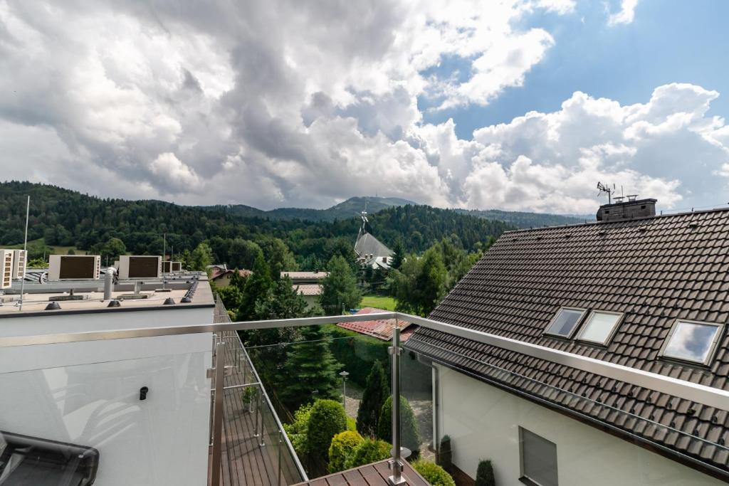Nespecifikovaný výhled na hory nebo výhled na hory při pohledu z apartmánu