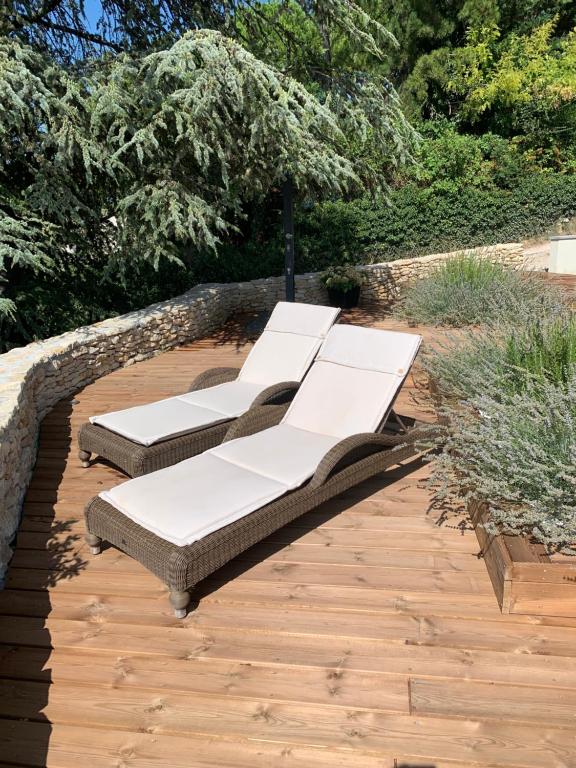 Zahrada ubytování Villa Domitia Chambre d'Hôtes Luberon