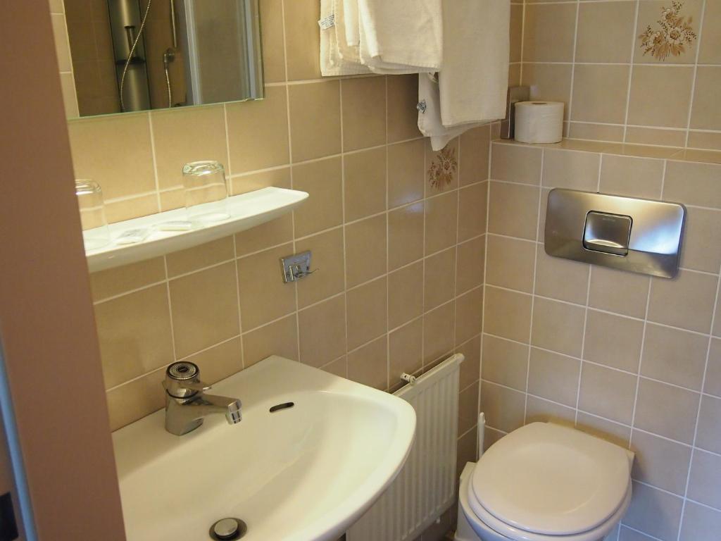 Koupelna v ubytování Hotel Köppeleck