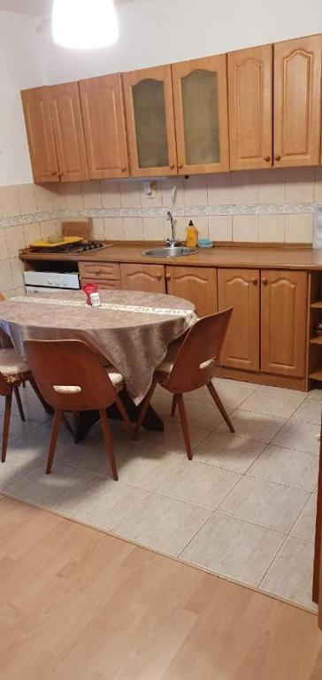 Kuchyň nebo kuchyňský kout v ubytování Terezia
