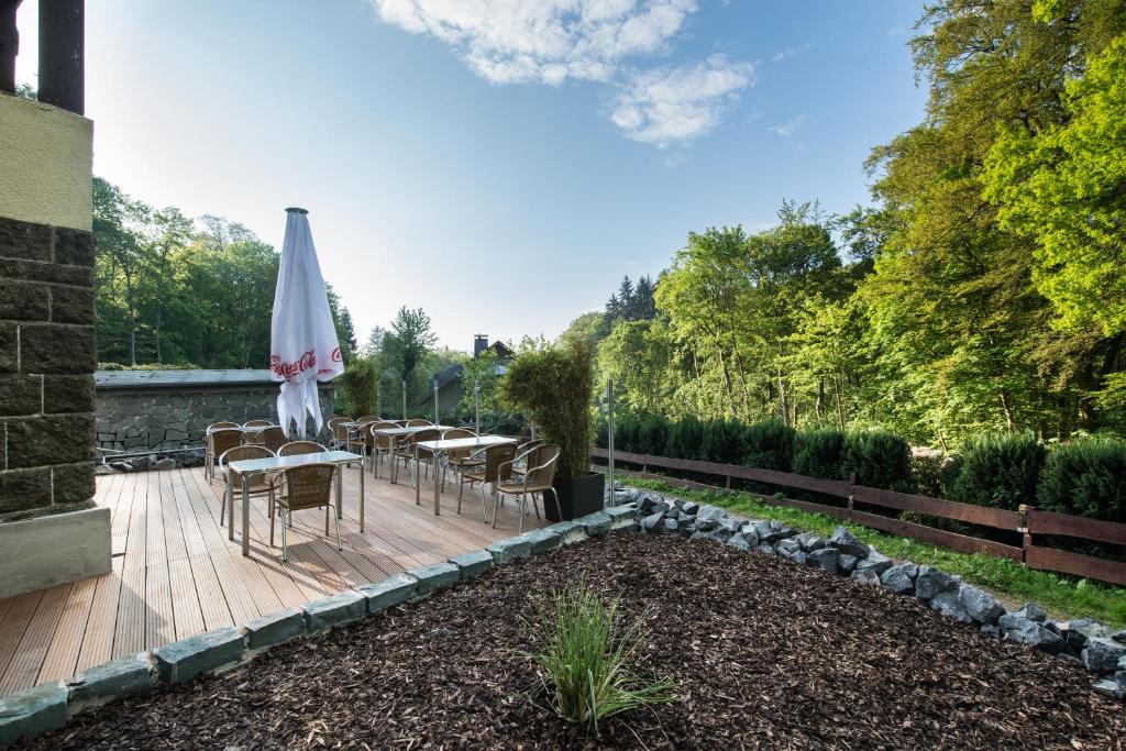 Zahrada ubytování Hotel am Herkules