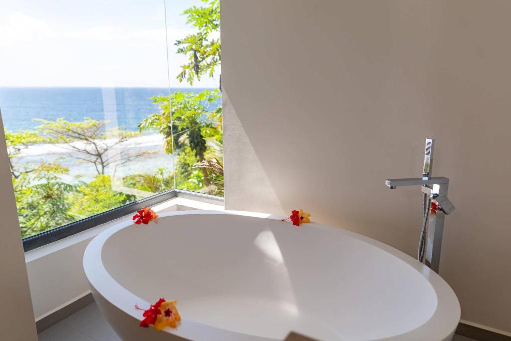 Koupelna v ubytování Paradise Chalets Yoga & Wellness