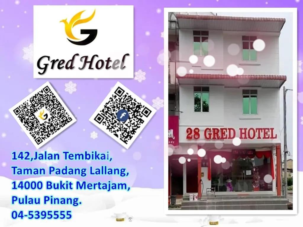 a flyer for a green hotel at 28 Gred Hotel in Bukit Mertajam