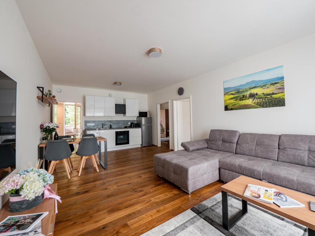 Kuchyň nebo kuchyňský kout v ubytování Apartmány Resort Vrchlabí