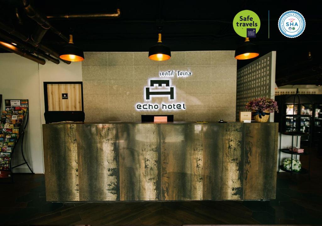Certifikát, hodnocení, plakát nebo jiný dokument vystavený v ubytování the echo hotel