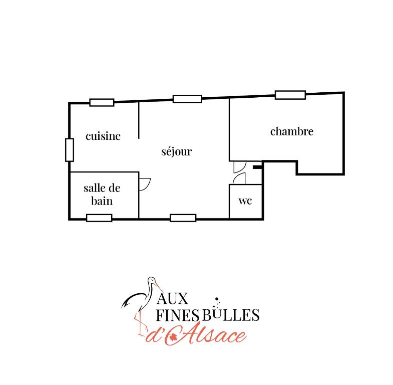 Gites Aux Fines Bulles d'Alsace - Appartamento Con 1 Camera Da Letto - LE BREDELE
