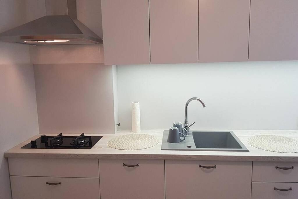 Kuchyňa alebo kuchynka v ubytovaní Apartament Podwale by Your Freedom