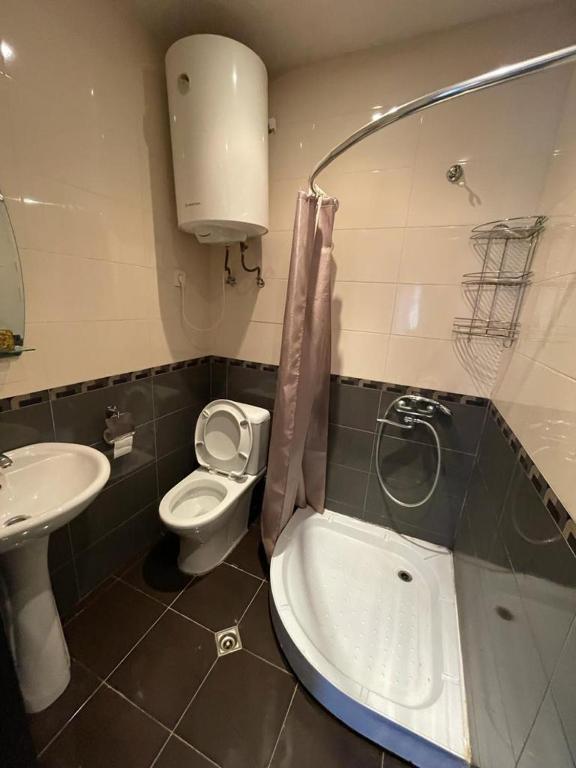 Koupelna v ubytování Guesthouse Mestia 32