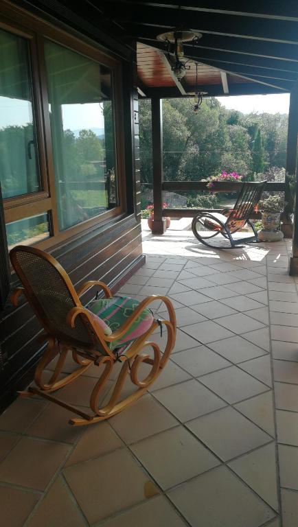 Balkón nebo terasa v ubytování VILLA LAURA