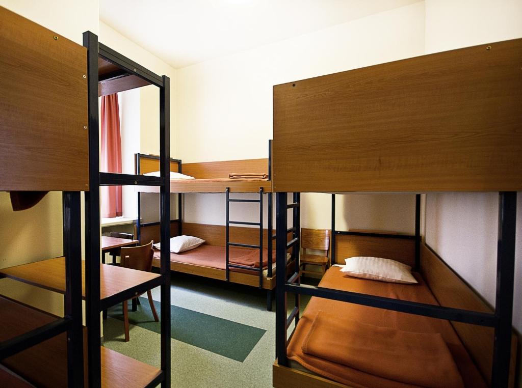 Postel nebo postele na pokoji v ubytování Schronisko na Wyspie