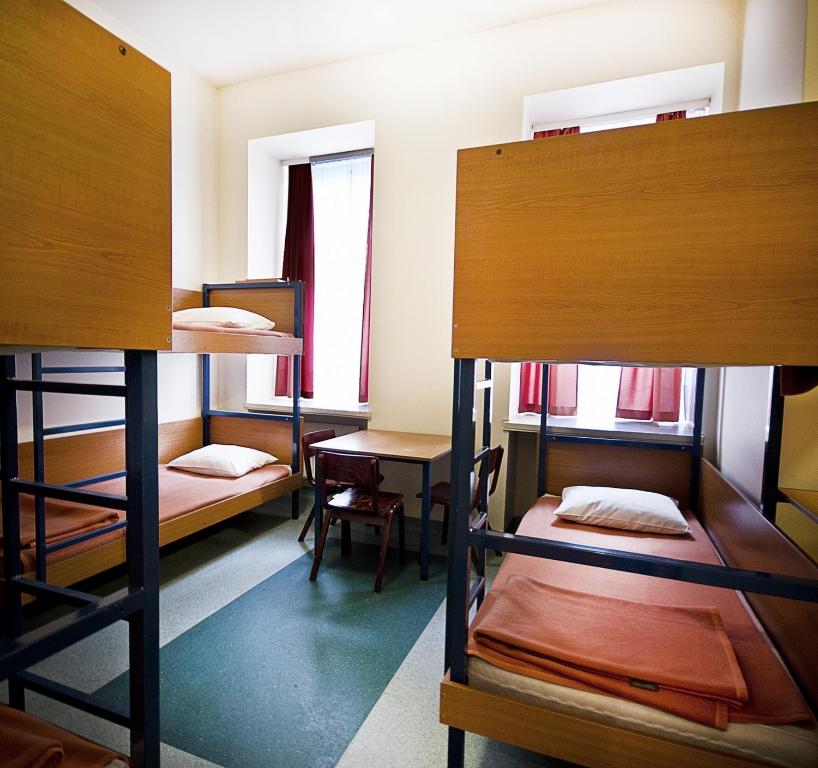 Postel nebo postele na pokoji v ubytování Schronisko na Wyspie