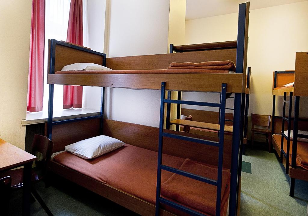 Postel nebo postele na pokoji v ubytování Schronisko na Wyspie