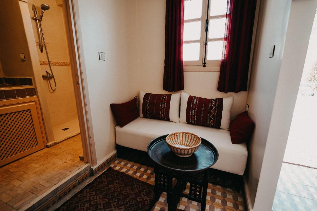 Posezení v ubytování Riad Hotel Sherazade
