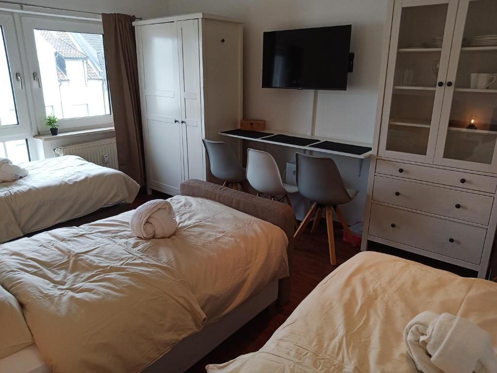 Gemütliches Apartment mit 3 Boxspringbetten + WLAN