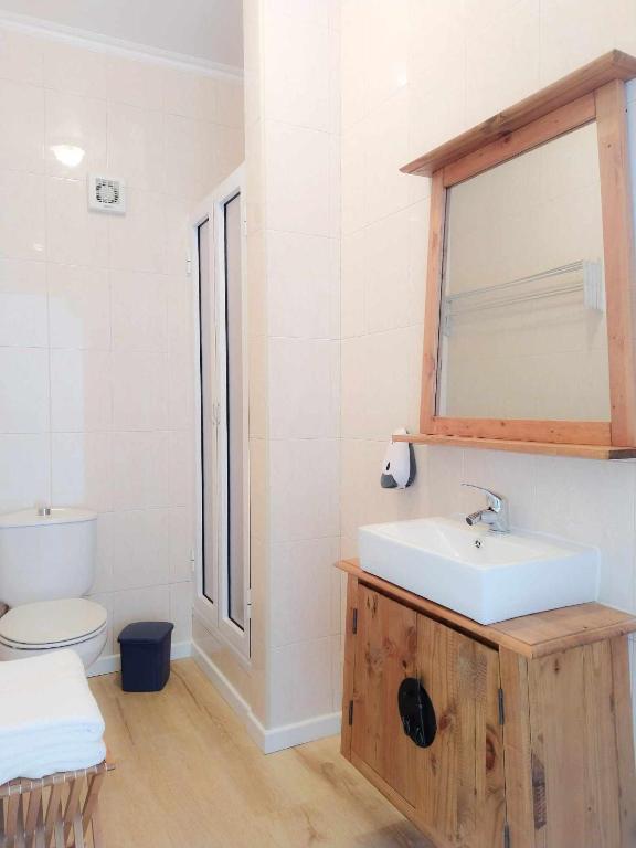 Koupelna v ubytování Farol Guesthouse