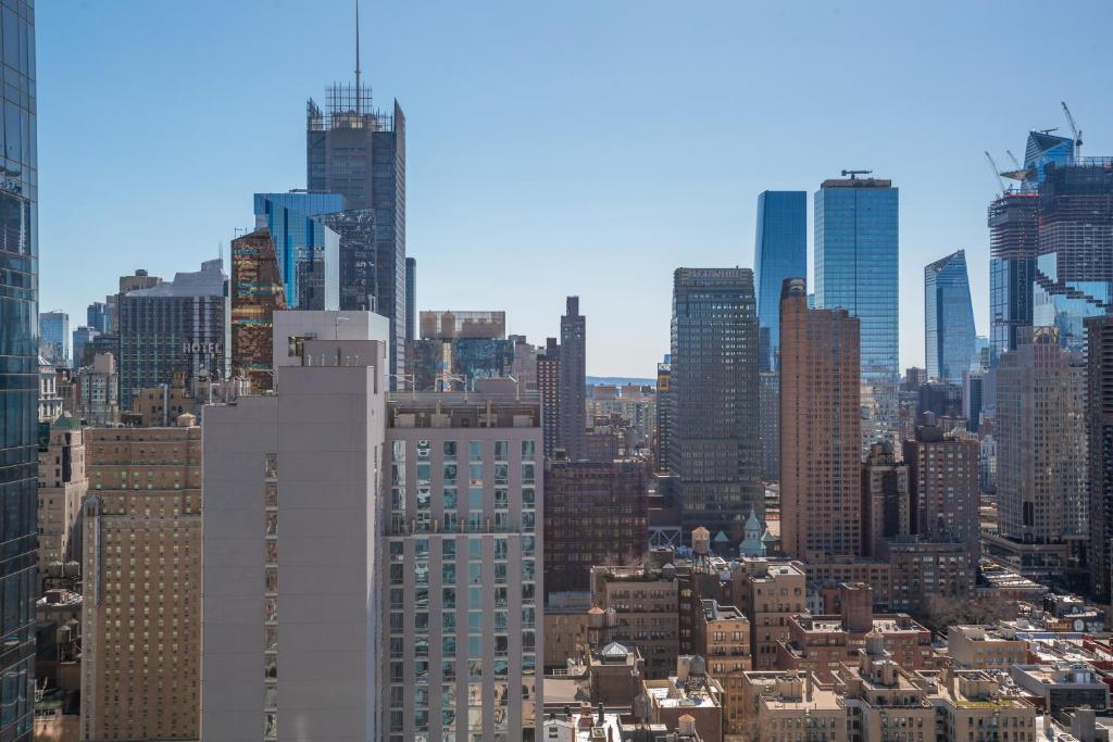 Nespecifikovaný výhled na destinaci New York nebo výhled na město při pohledu z hotelu