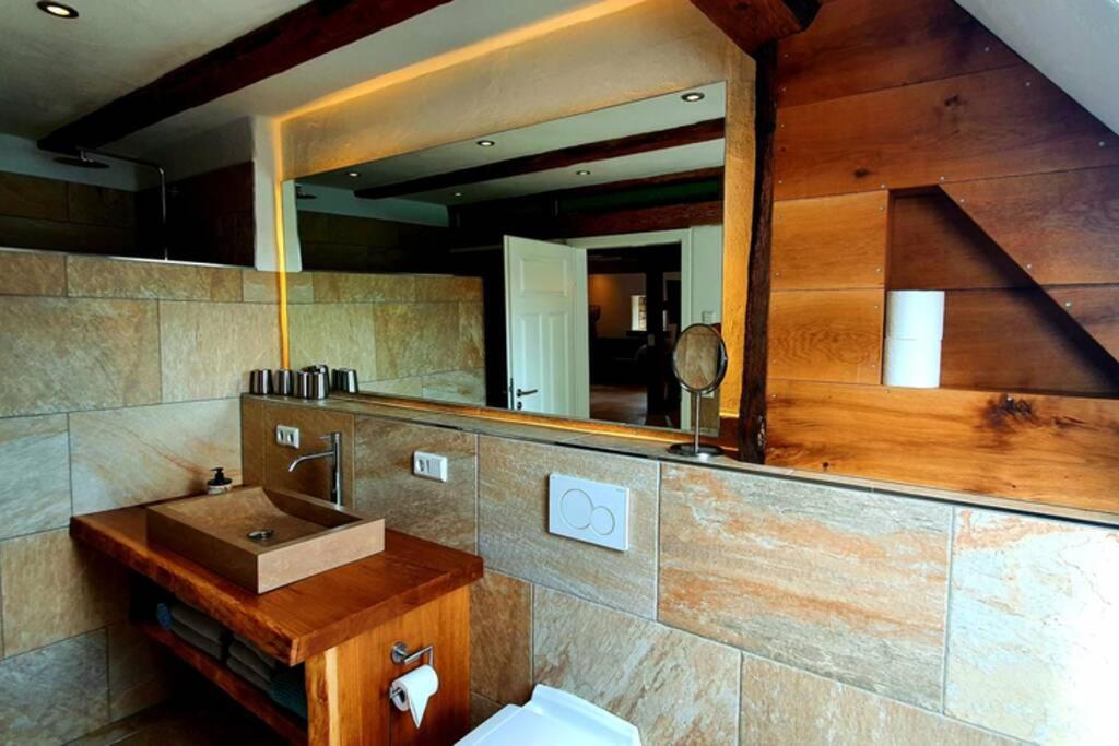 Koupelna v ubytování Apartment Vertex