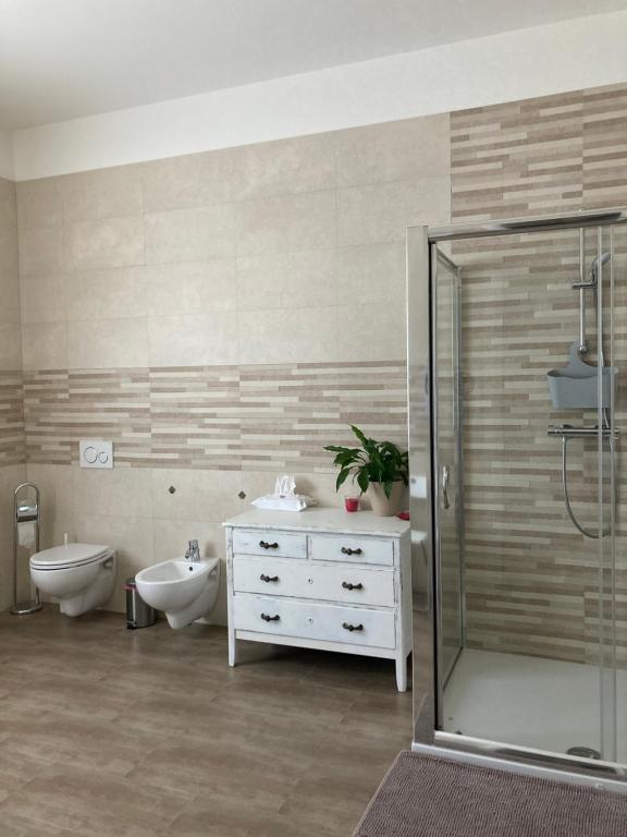 Koupelna v ubytování B&B L'Airone