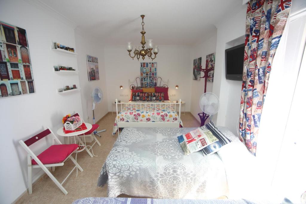 TV a/nebo společenská místnost v ubytování La Casa de La Abuela Rosy