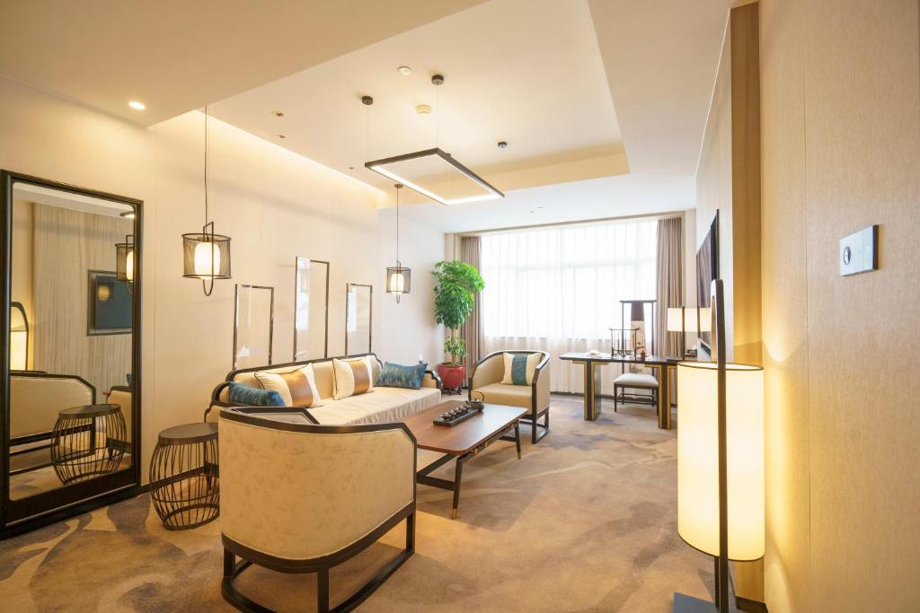 Posezení v ubytování Guangzhou Baiyun Hotel