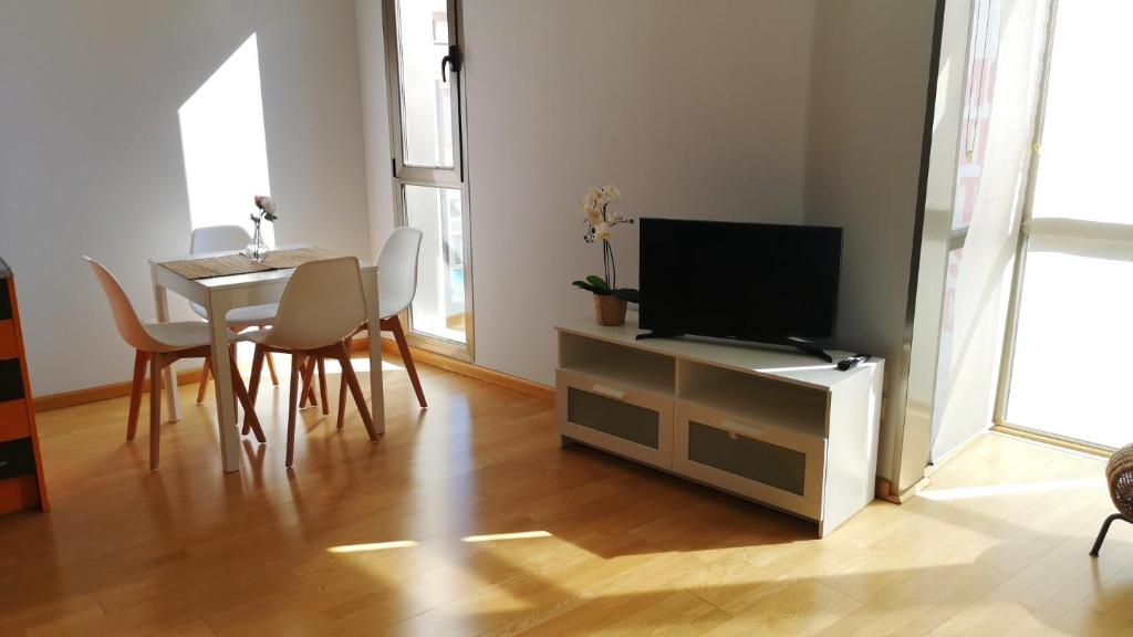 TV a/nebo společenská místnost v ubytování Apartamento 1