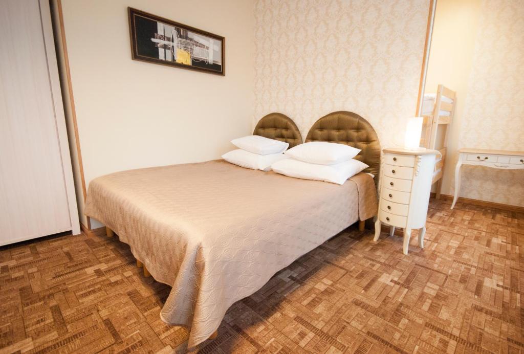 Villa & Restoran Soffa tesisinde bir odada yatak veya yataklar