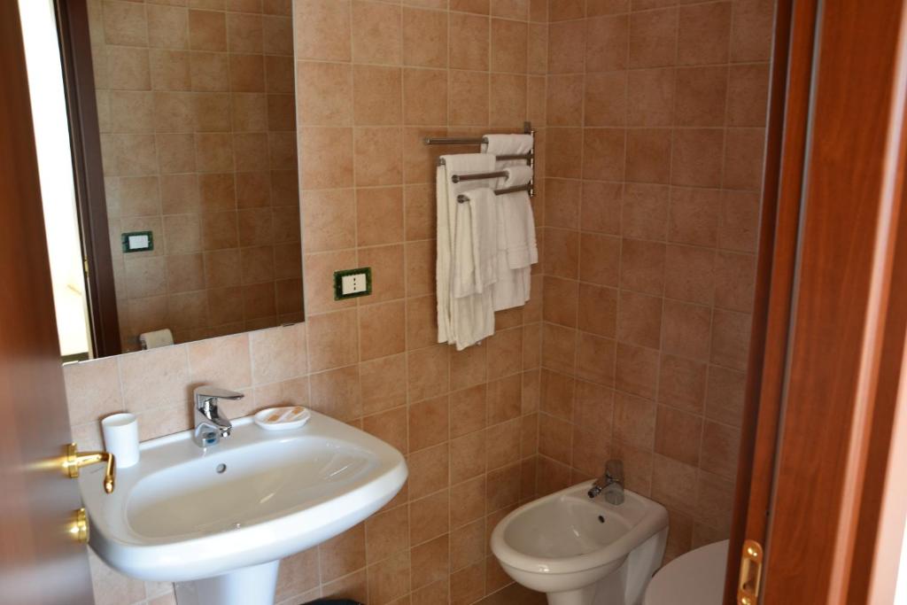Koupelna v ubytování Villa Lorenza