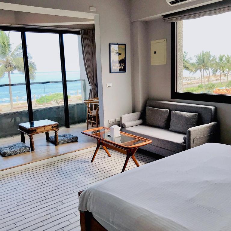 One Way B&B - Chambre Double De Luxe Avec Balcon Et Vue En Mer