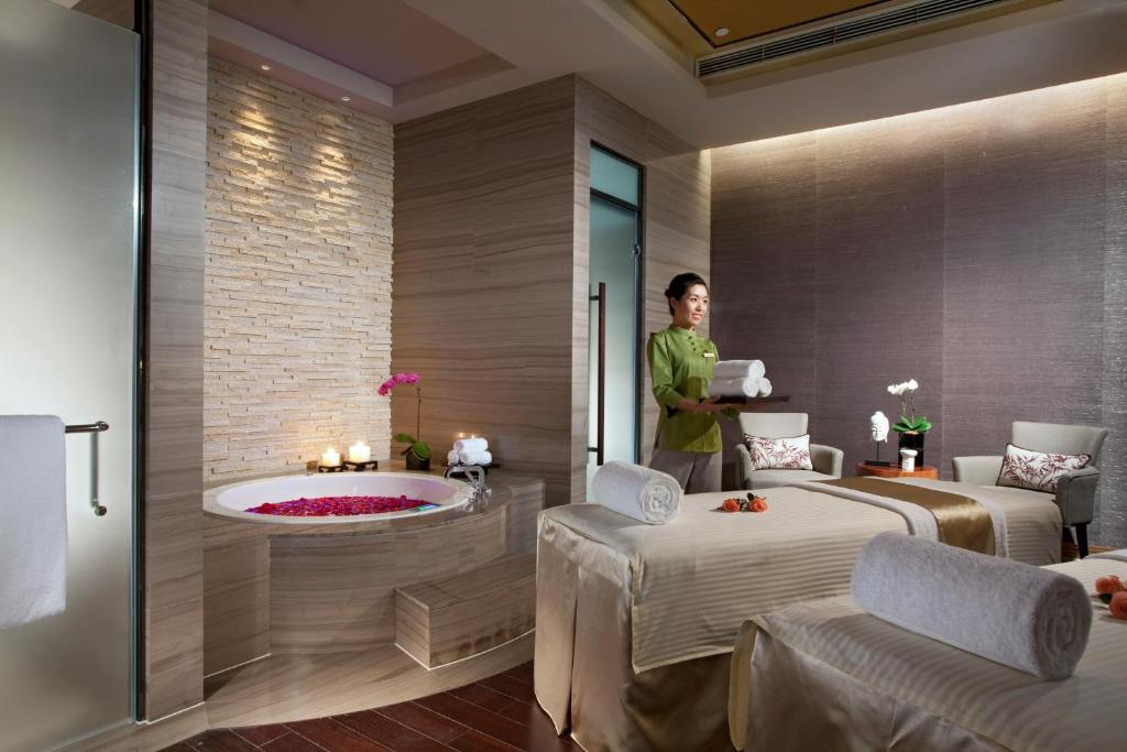 Lázně a/nebo wellness v ubytování Tangla Hotel Tianjin