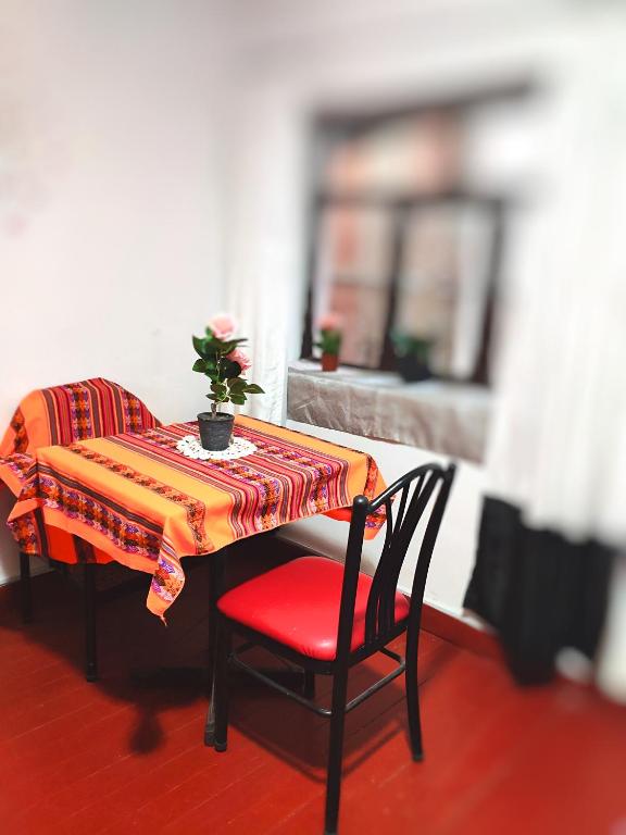 Area soggiorno di Cuzco Central Hostel