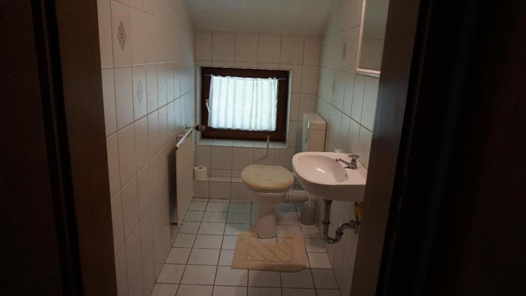 Koupelna v ubytování Gästehaus Buchinger