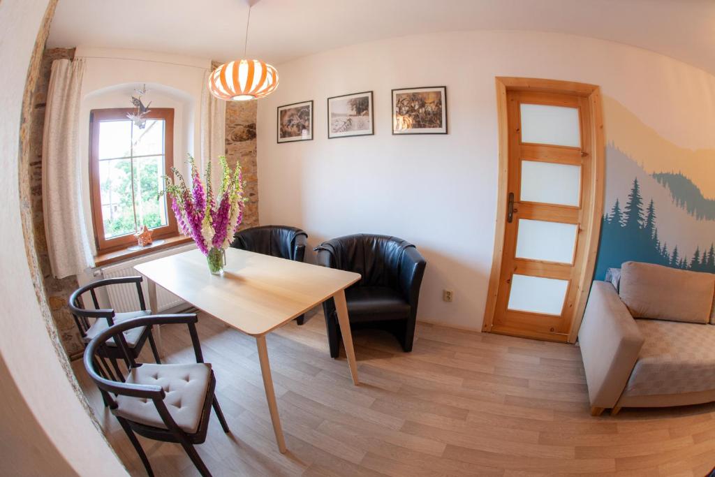 Posezení v ubytování Apartman Vejminek