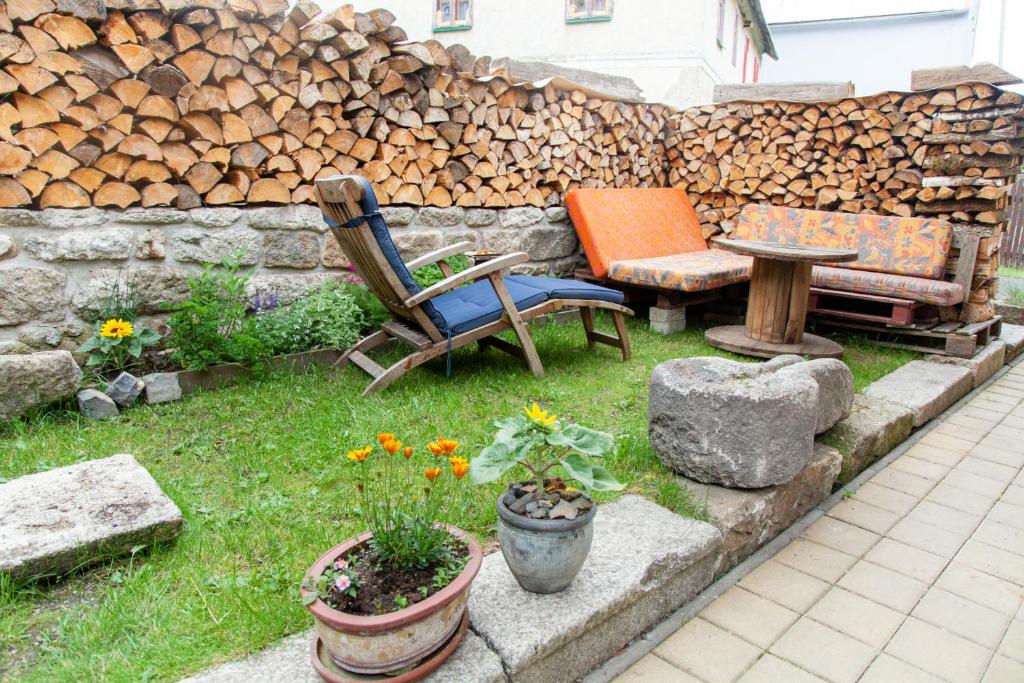 Zahrada ubytování Apartman Vejminek