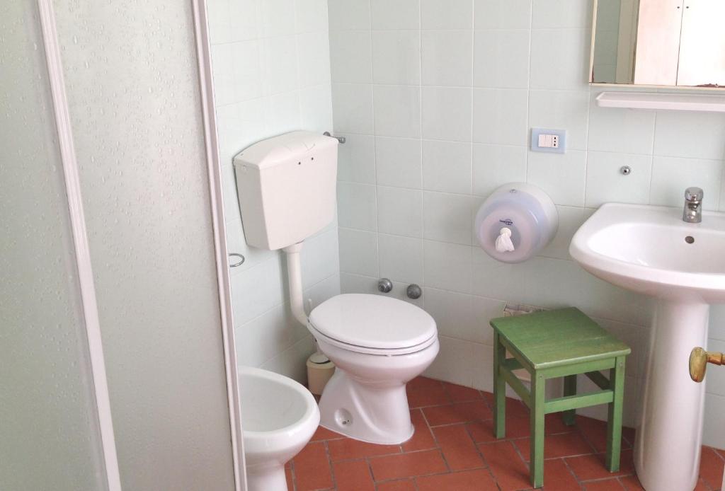 Koupelna v ubytování Ospitalia del Mare Hostel