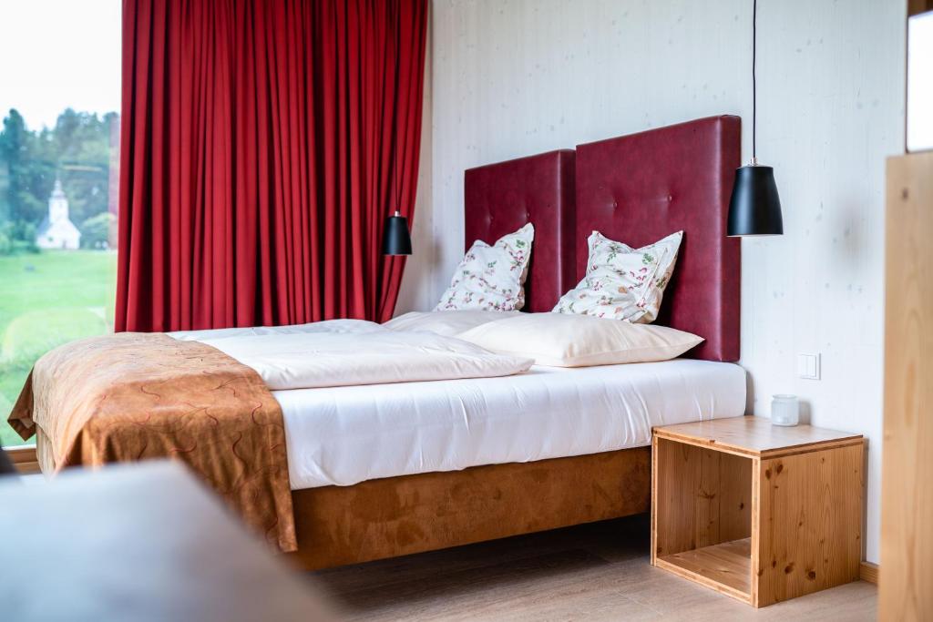 Postel nebo postele na pokoji v ubytování roo'n Lodges#KOLM
