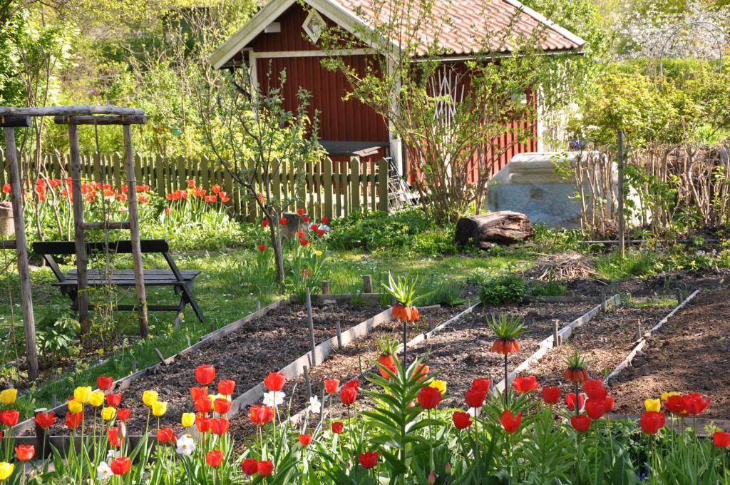 Ein Garten an der Unterkunft STF Långholmen Hostel