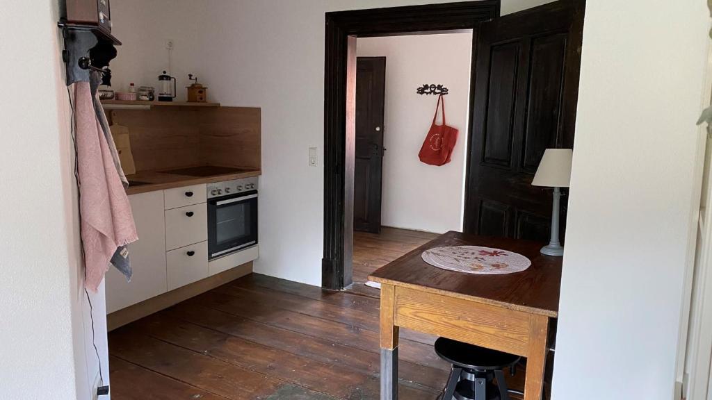 Kuchyň nebo kuchyňský kout v ubytování Propstei Wechterswinkel