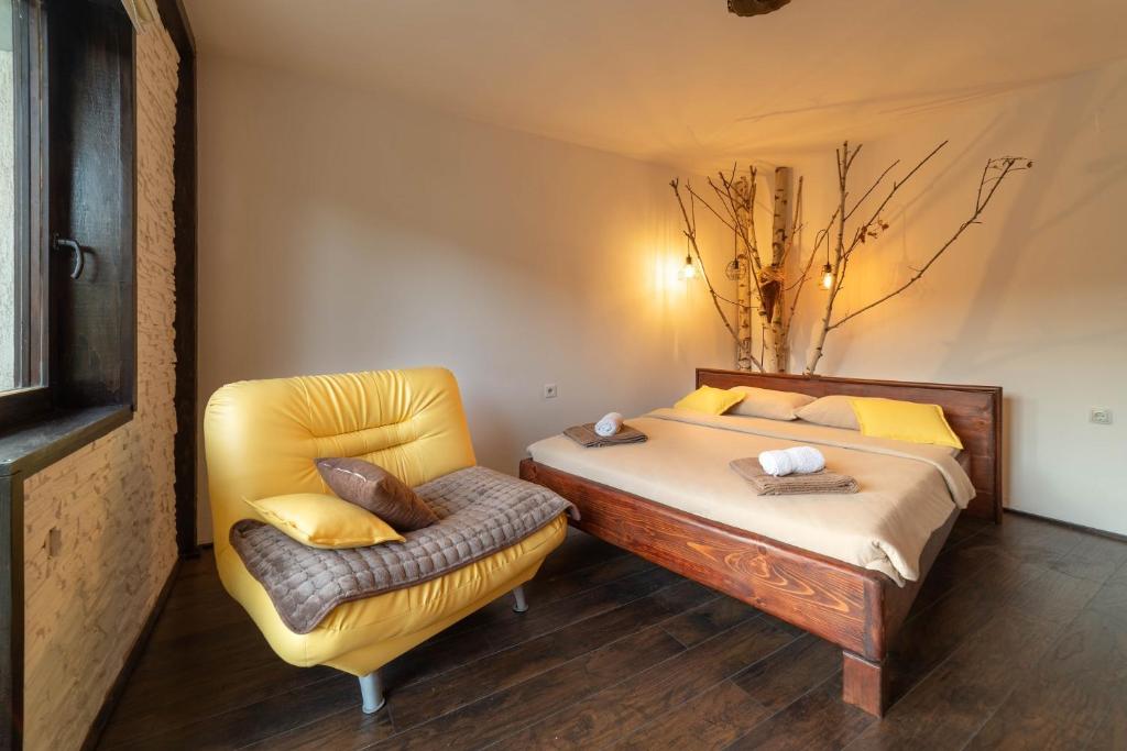 Posezení v ubytování Apartments Vidik