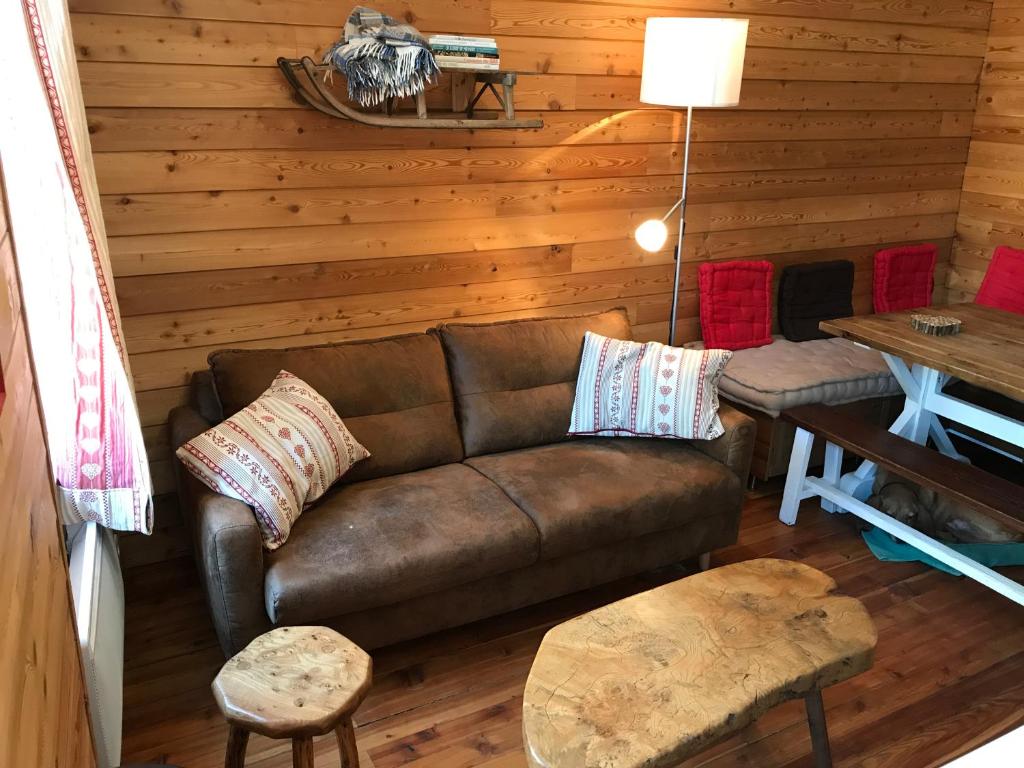 Posezení v ubytování appartement style chalet centre Barcelonnette