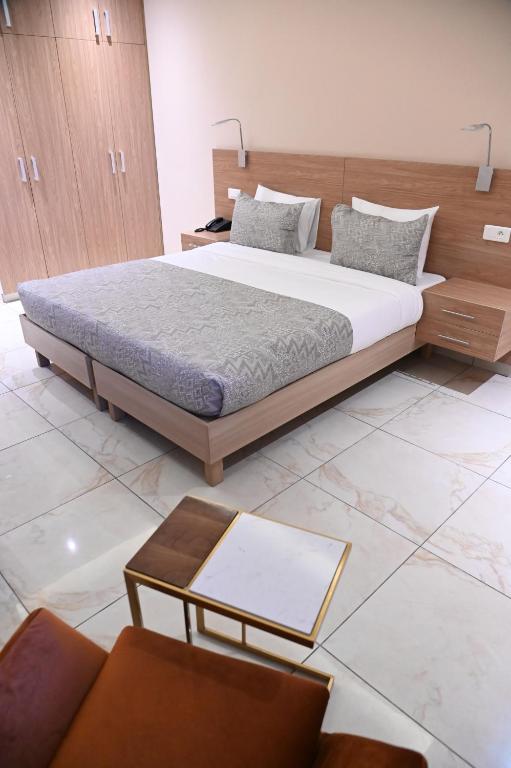 Postel nebo postele na pokoji v ubytování HOTEL ASTRAL