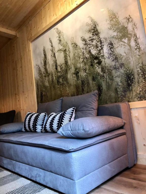 Posezení v ubytování Apartamenty Leśna Przystań