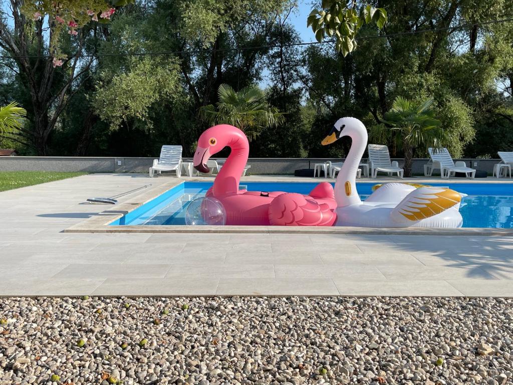Bazén v ubytování Luxury Villa Magic nebo v jeho okolí