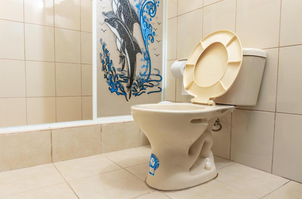 Koupelna v ubytování Cucuve Eco Hostal