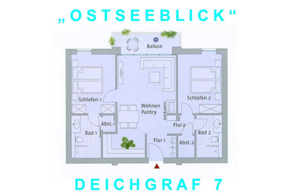 Půdorys ubytování Villa Deichgraf 7 "Ostseeblick"