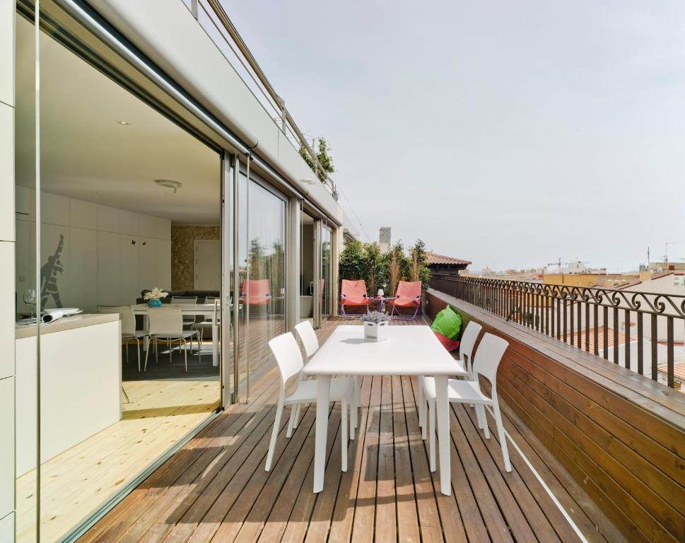 Balkón nebo terasa v ubytování Apartamentos Alfonso X