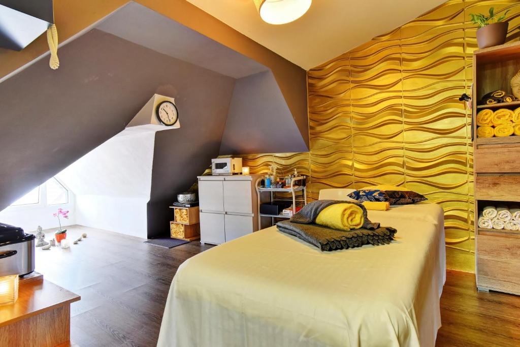 Postel nebo postele na pokoji v ubytování Hotel DaVinci
