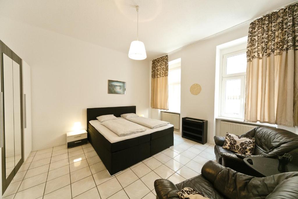 Posteľ alebo postele v izbe v ubytovaní Apartments in Vienna near Schönbrunn & Westbahnhof - Keyless Check-In