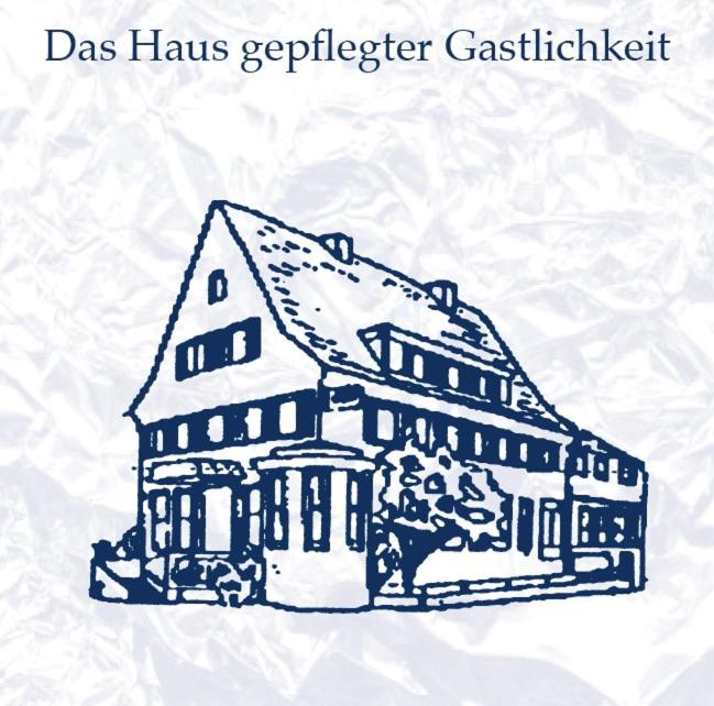a drawing of a house with the words das haus geologisticism at Hotel Schoch, Trossingen in Trossingen