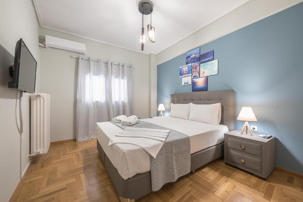 Posteľ alebo postele v izbe v ubytovaní Stylish Suite by CloudKeys